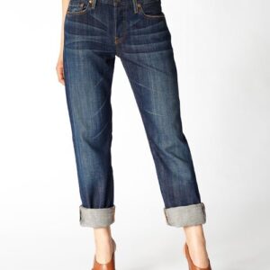 美国代购 李维斯CUT 牛仔裤 501 Boyfriend Jaded Rinse Selvedge