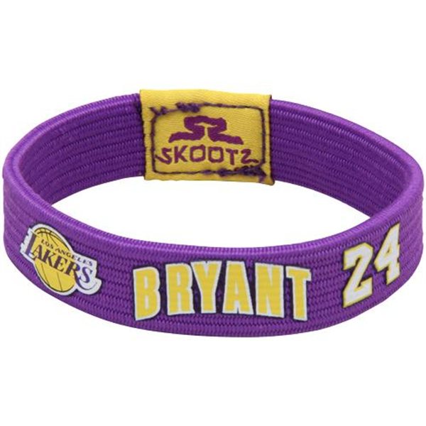 美国NBA代购 Skootz Bracelet 科比 洛杉矶湖人 运动手环 紫色