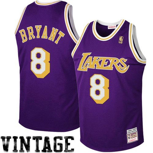 美国nba代购Mitchell & Ness Kobe 1997 Hardwood 科比97紫色8号