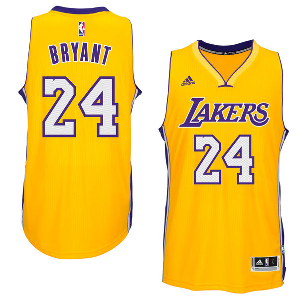 美国nba代购Kobe adidas Gold Player Swingman 科比湖人球衣2016